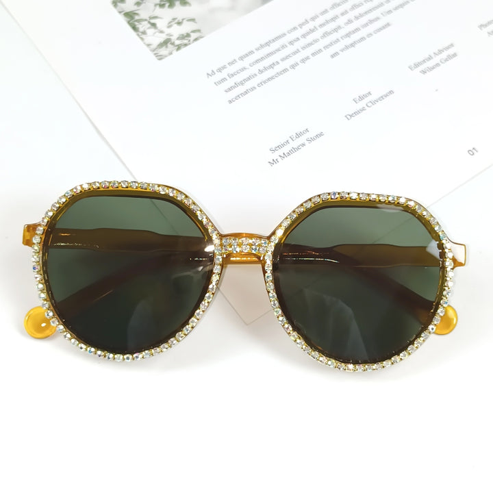 Women Glittering Oversized Sunglasses Stornfield