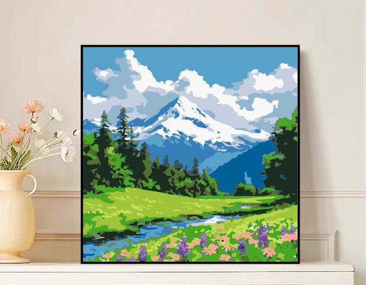 Scenic Mountain Landscape Canvas Art Stornfield