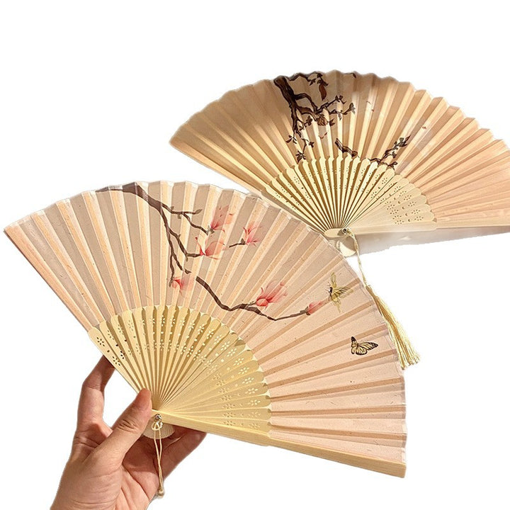 Handcrafted fan with elegant floral pattern Stornfield