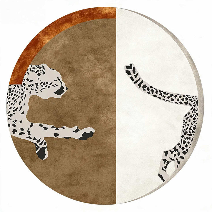 Artistic Leopard Print Area Rug