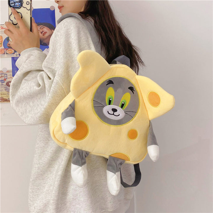 Plush Backpack in Cheese Design Stornfield