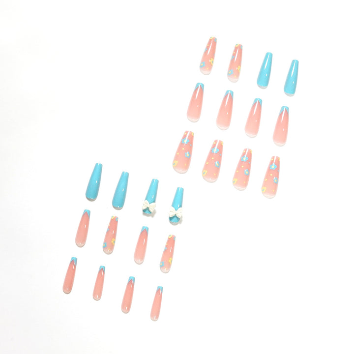 Artistic and playful nail extensions with floral patterns Stornfield