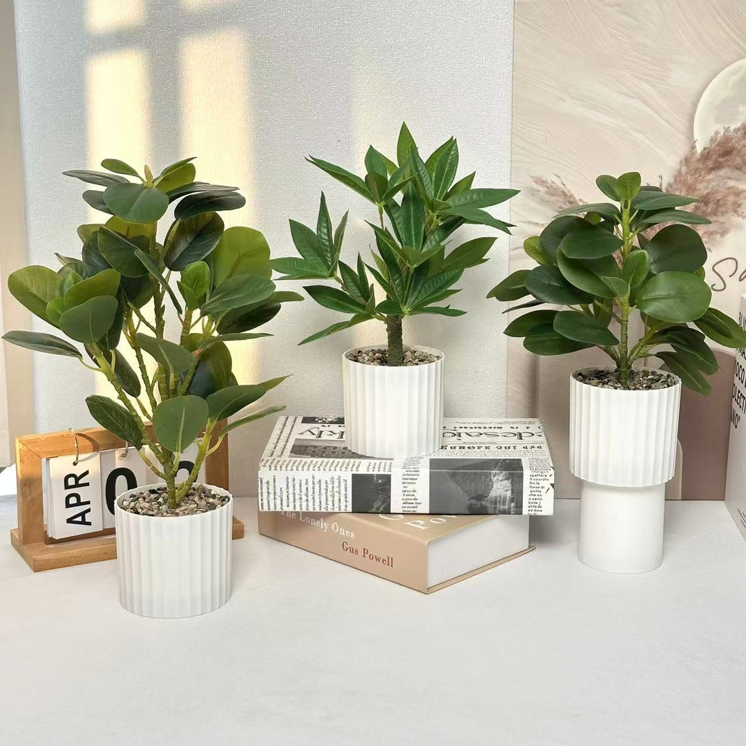 Lifelike Artificial Fig Tree for Home Decor Display