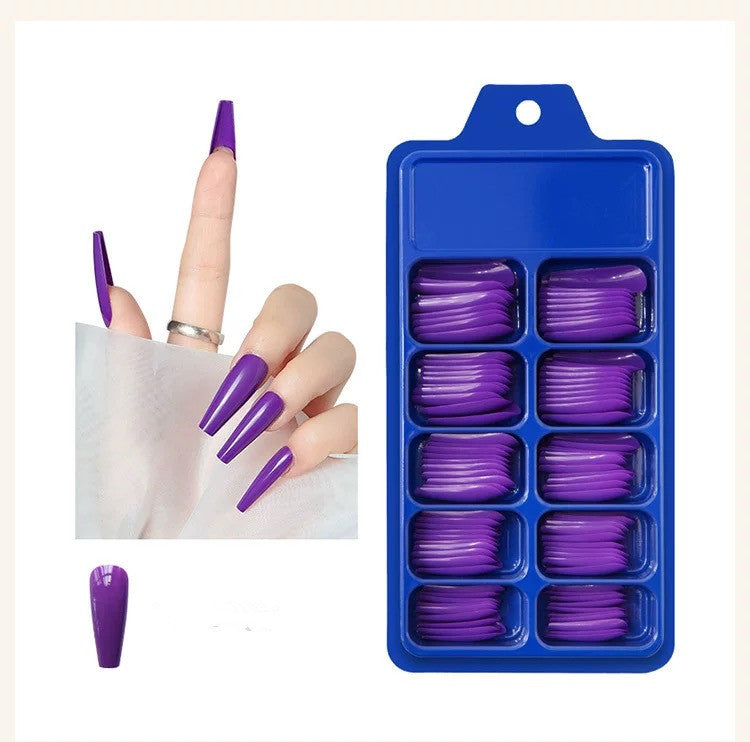 Artificial nails with long French tip design Stornfield