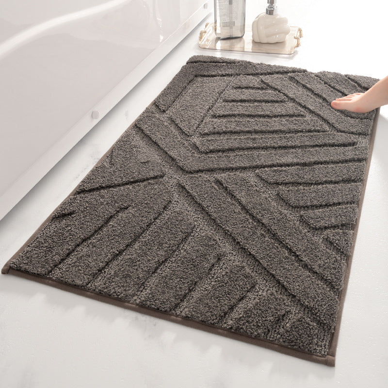 Modern Geometric Bath Mat Stornfield