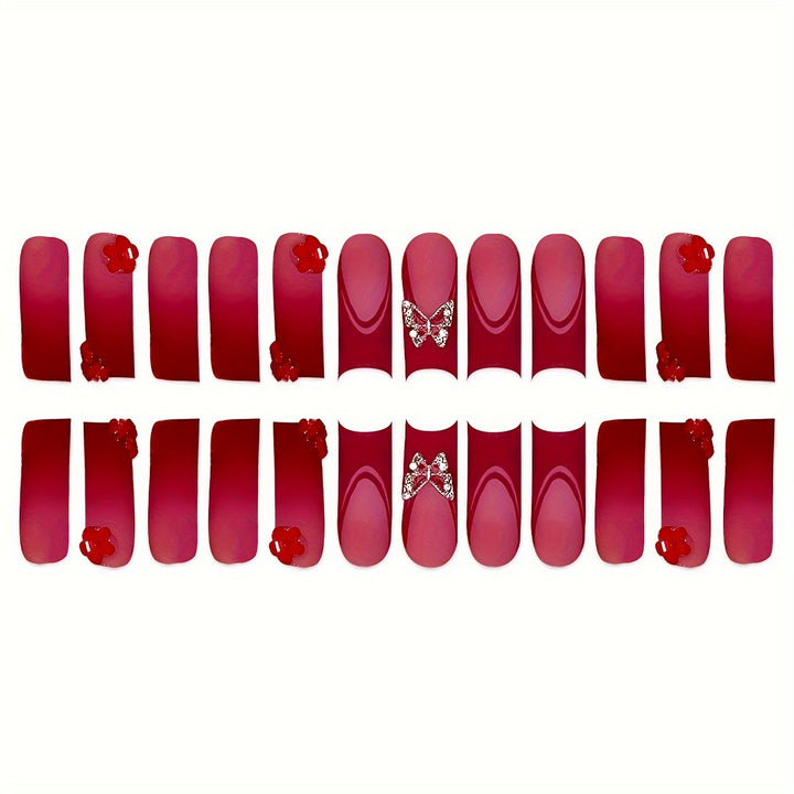 Decorative Press-On Nail Set Stornfield