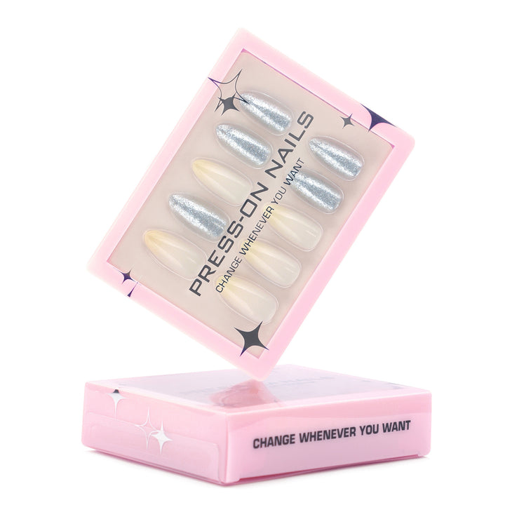 Artificial press-on nails with high-quality glitter accents Stornfield