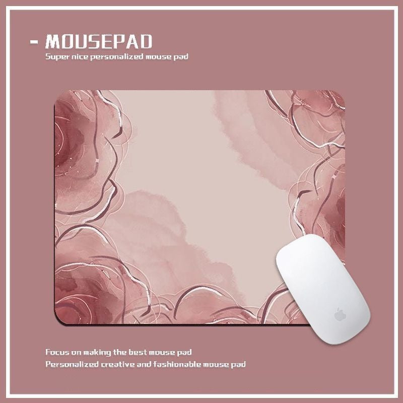 Personalized Floral Mouse Pad