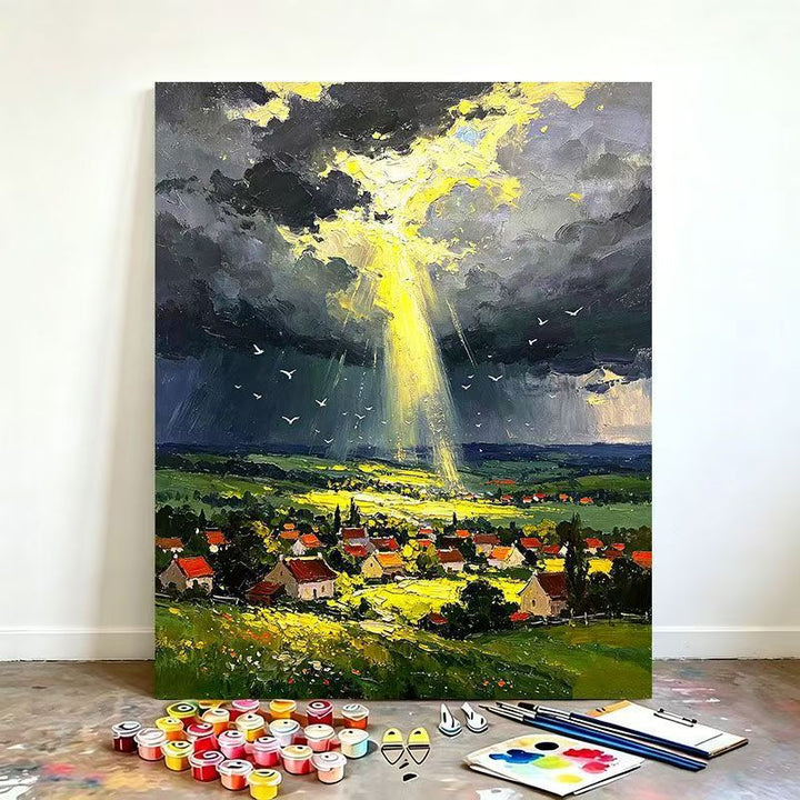 Scenic Rainbow Landscape Paint by Numbers Kit Stornfield