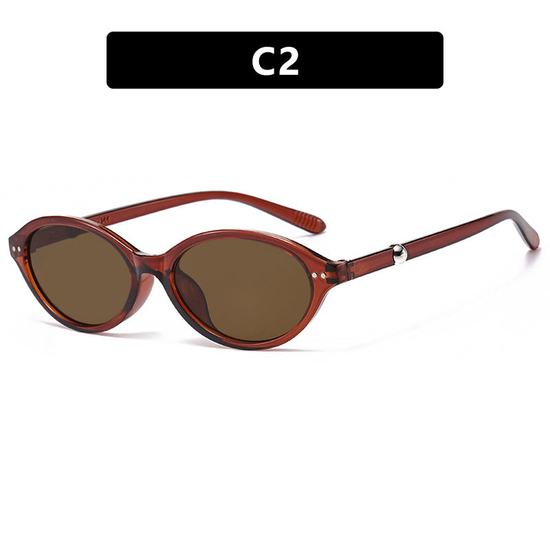 Women trendy sunglasses in oval design with UV protection Stornfield