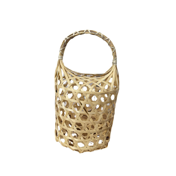 Women braided storage basket with textured design Stornfield