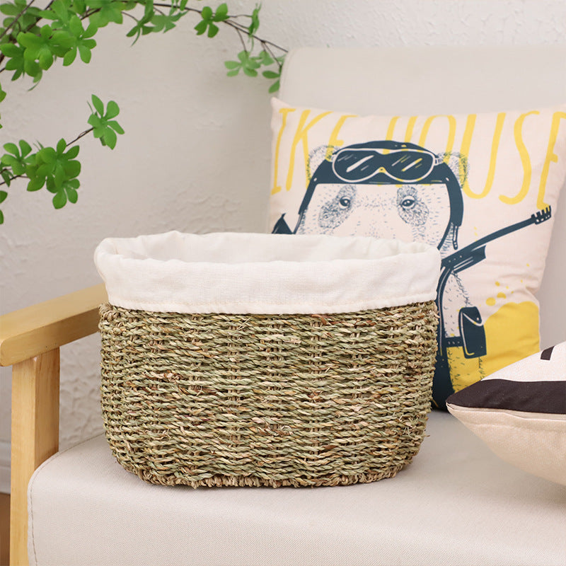 Handwoven Seagrass Storage Basket Stornfield