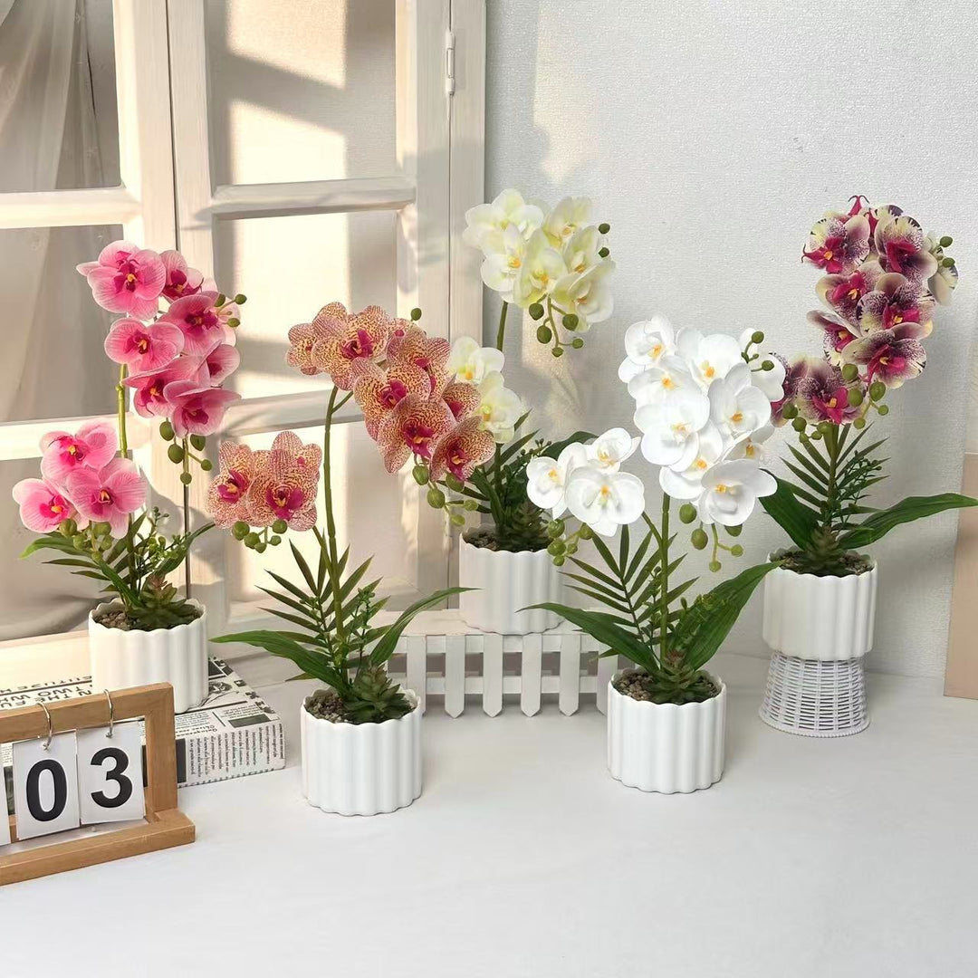 Lifelike Orchid Home Decor for Indoor Display