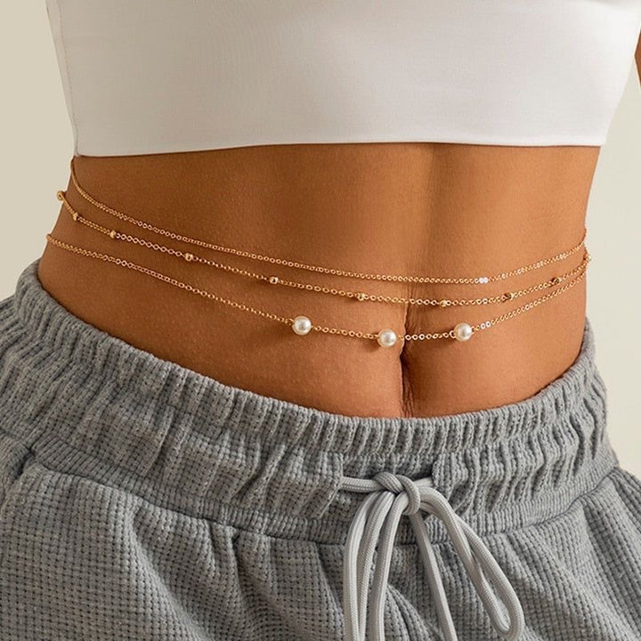 Layered Pearl Beaded Necklace Stornfield