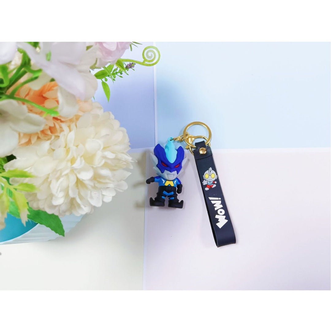 Unisex keychain made of flexible silicone with unique character design Bowlift