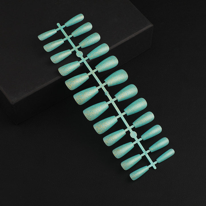 Artificial Nail Set with Elegant Glitter Effect Stornfield