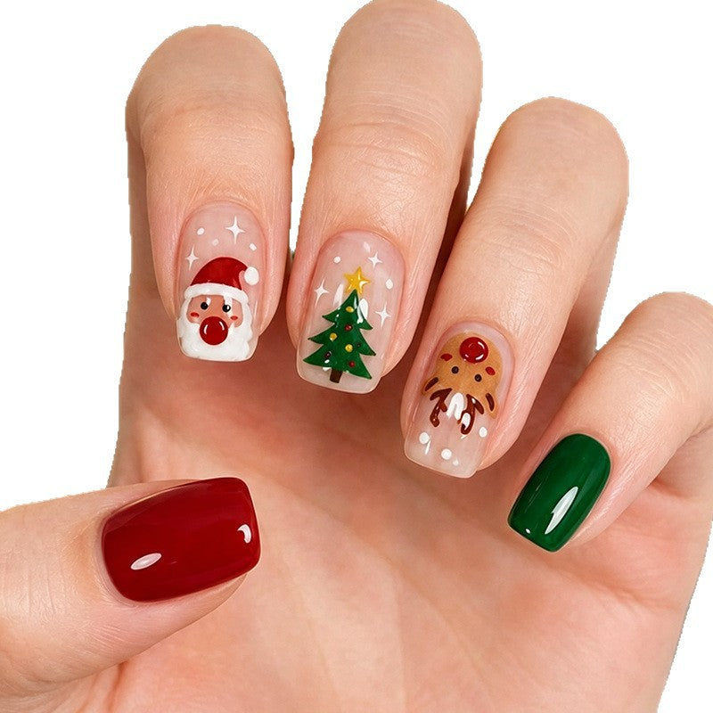 Festive Holiday-Themed Nail Art Set Stornfield
