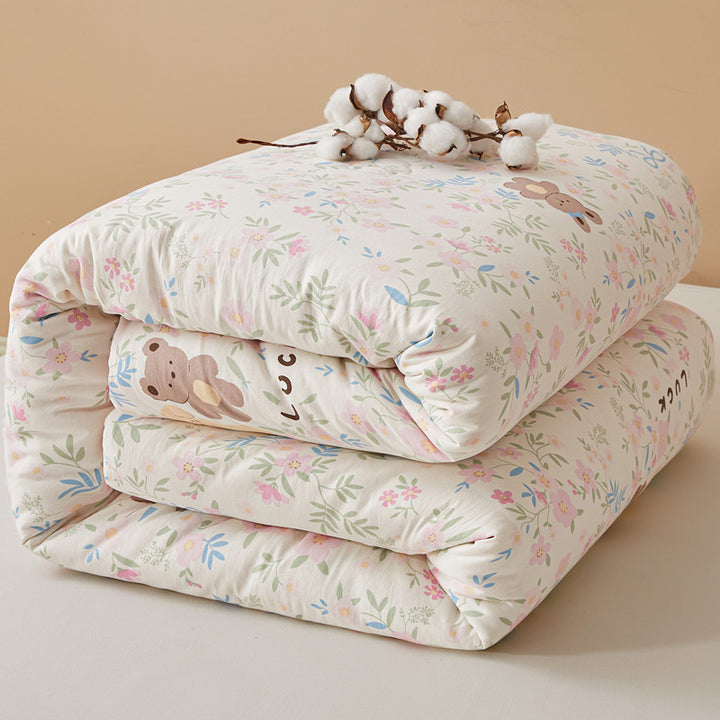 Women's cozy blanket with lovely bear pattern Stornfield