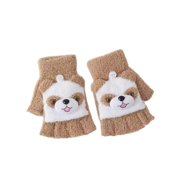 Cute Panda-Themed Fingerless Gloves Stornfield
