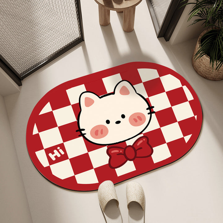 Cute Cartoon Dog Bath Mat Stornfield