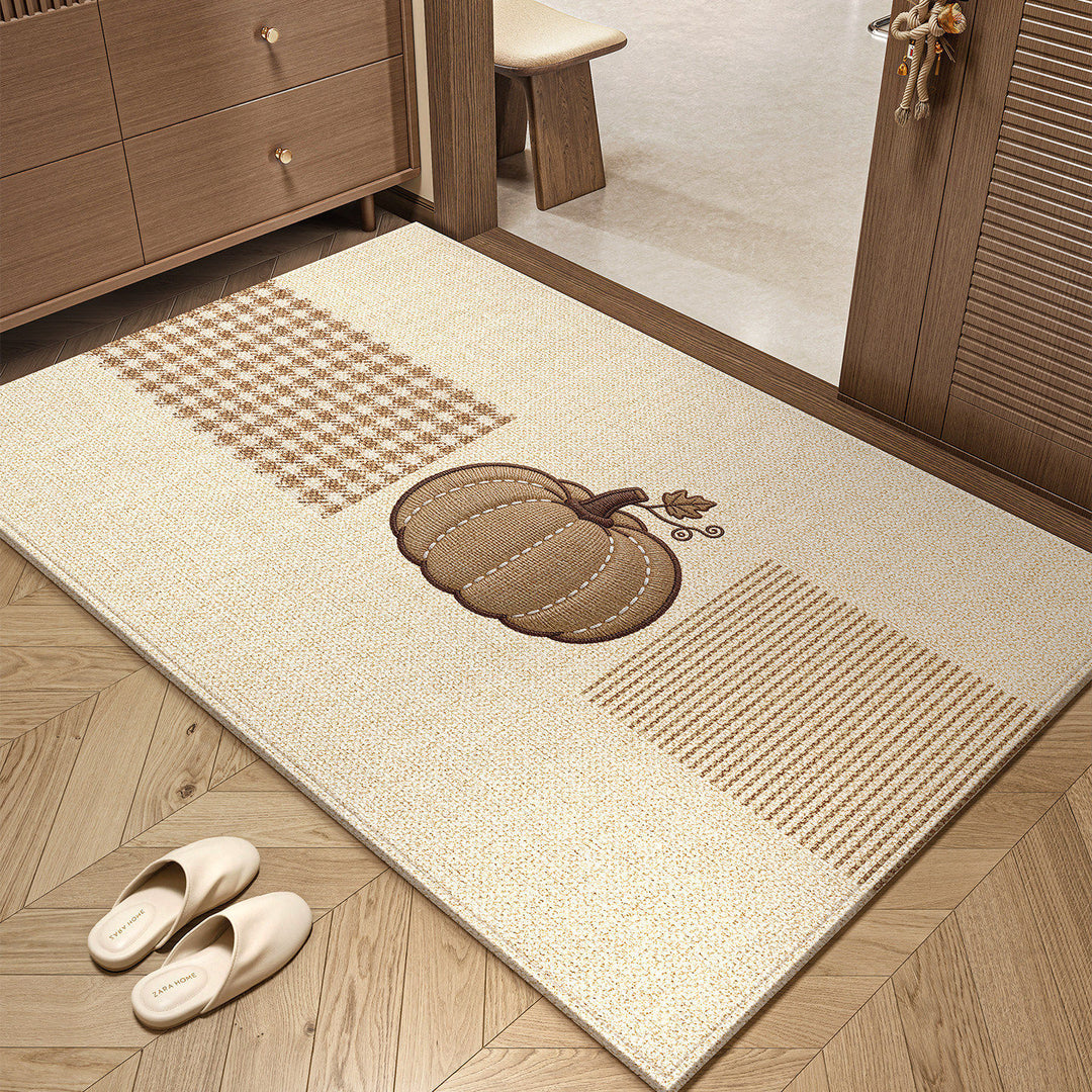 Decorative Pumpkin-Themed Area Rug