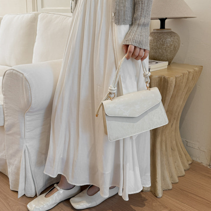 Elegant Floral Embossed Handbag
