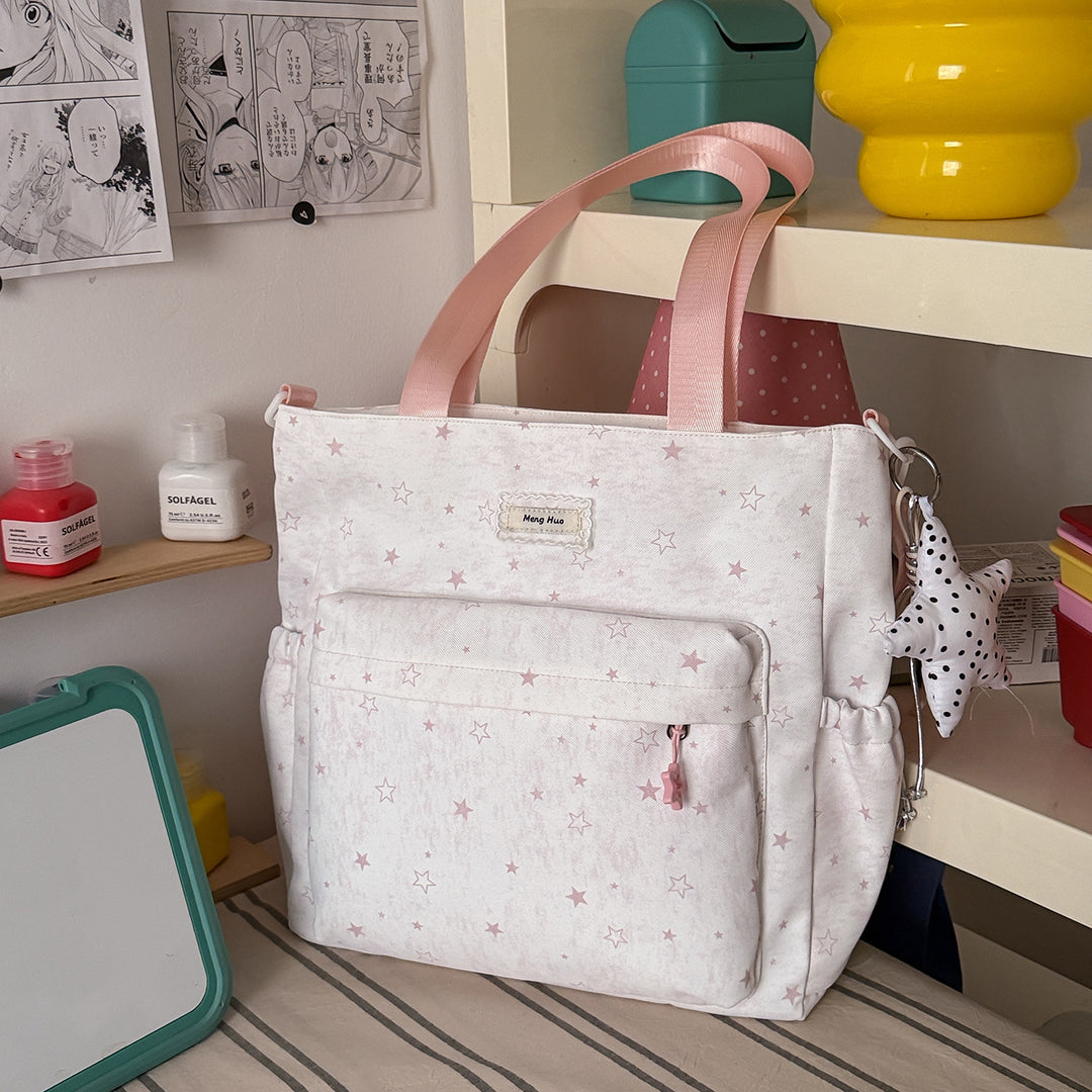 Star-Patterned Casual Tote Bag Stornfield