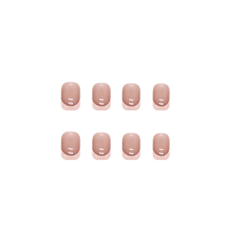 Classic French Tip Press-On Nail Set Stornfield