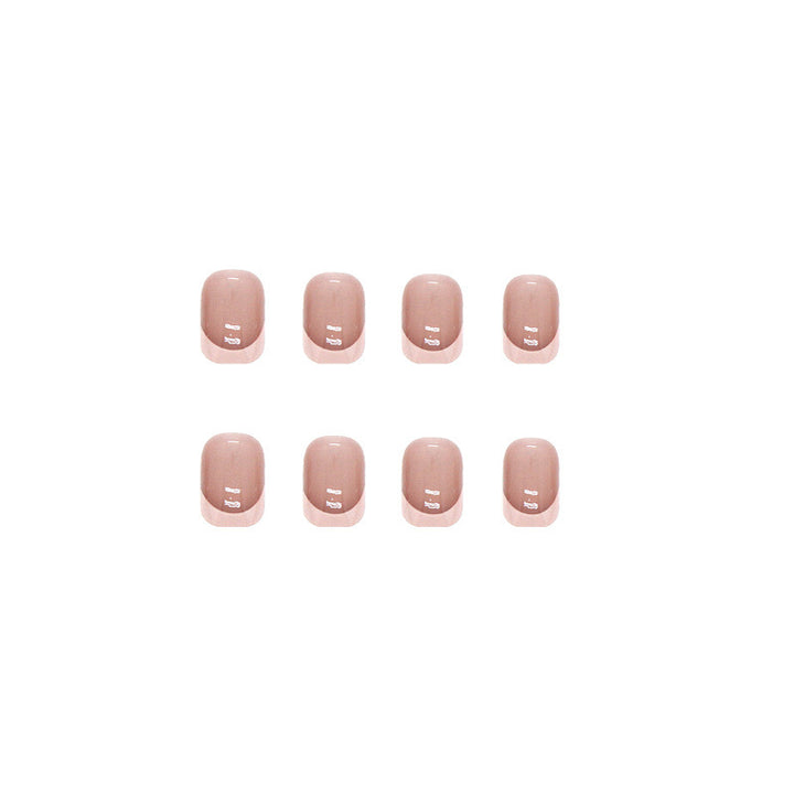 Classic French Tip Press-On Nail Set Stornfield