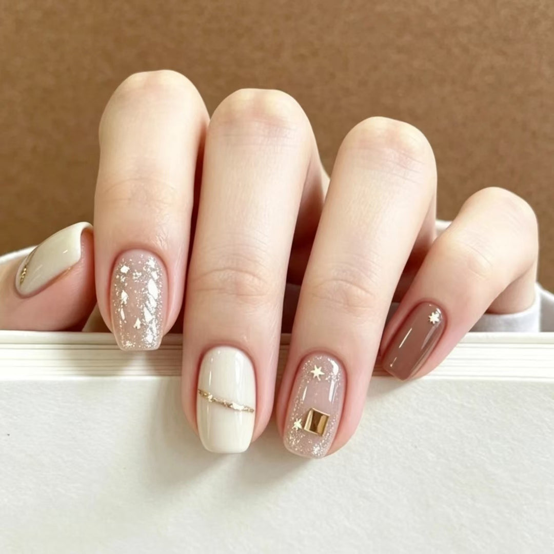 Glittered Nail Art Extensions