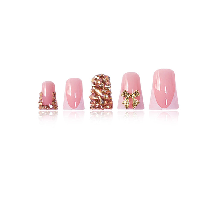 Decorative Long Press-On Nail Set Stornfield