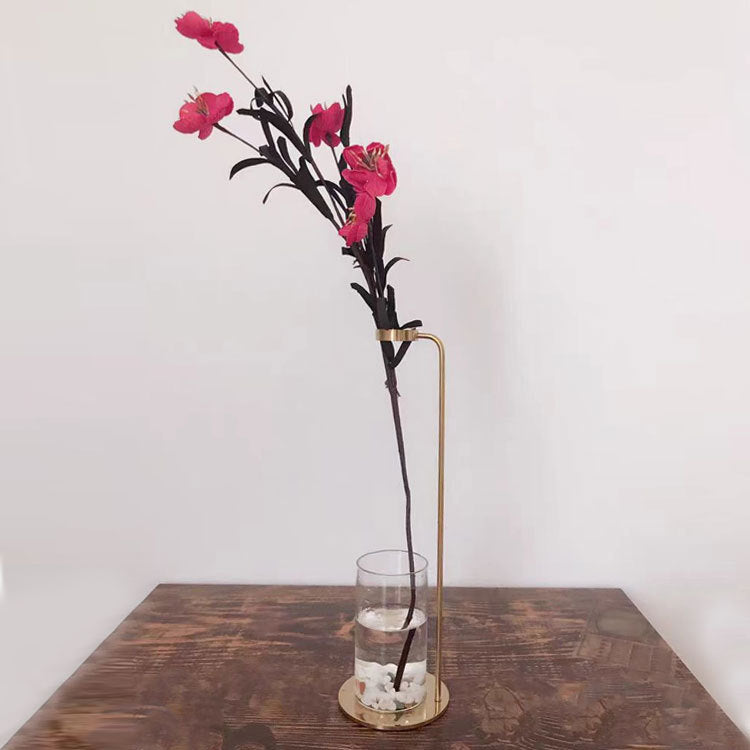 Minimalist Metal and Glass Table Lamp