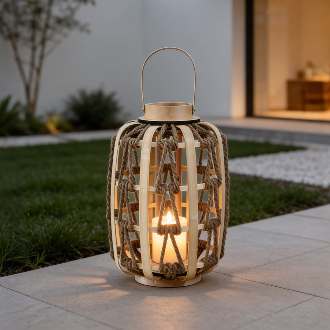 Decorative Rattan Lantern Stornfield