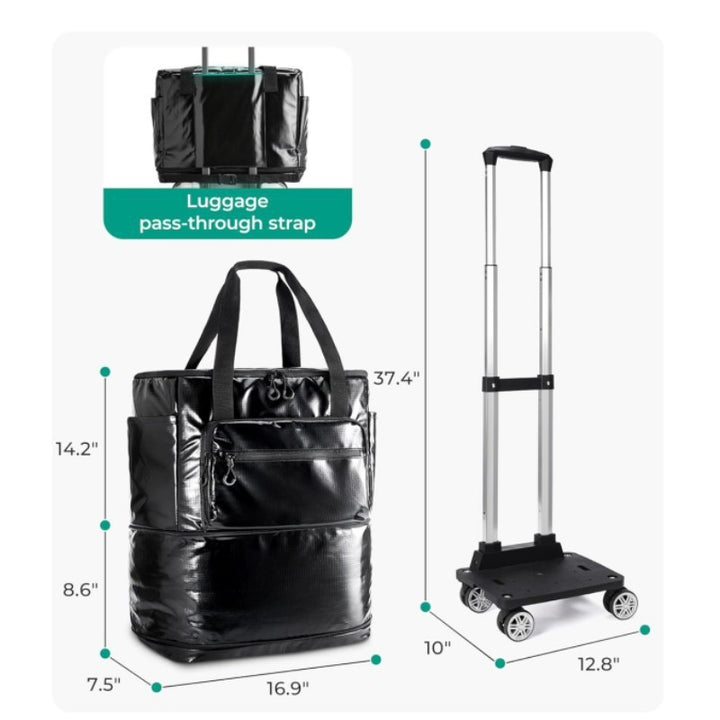 Rolling travel bag with multifunctional compartment system Stornfield