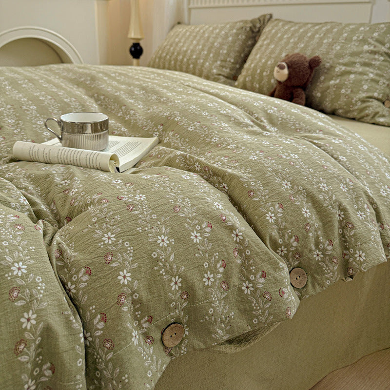 Elegant Floral Patterned Duvet Cover Set