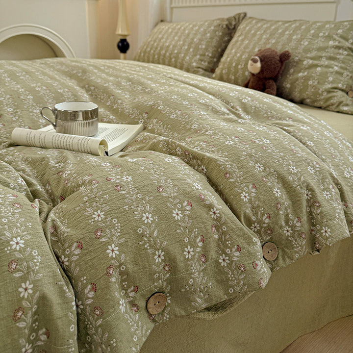 Elegant Floral Patterned Duvet Cover Set