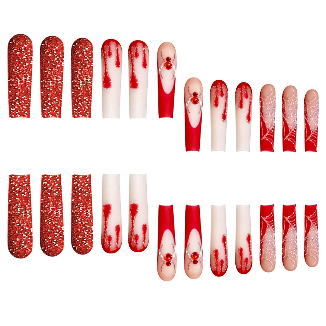Stylish Long Acrylic Nail Art Extensions Stornfield