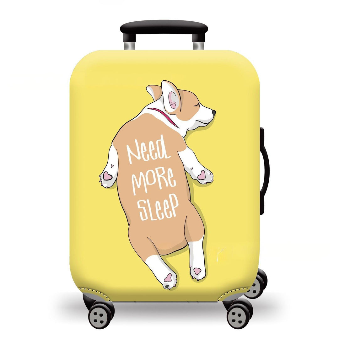 Unisex hard-shell luggage with trendy dog motif Stornfield