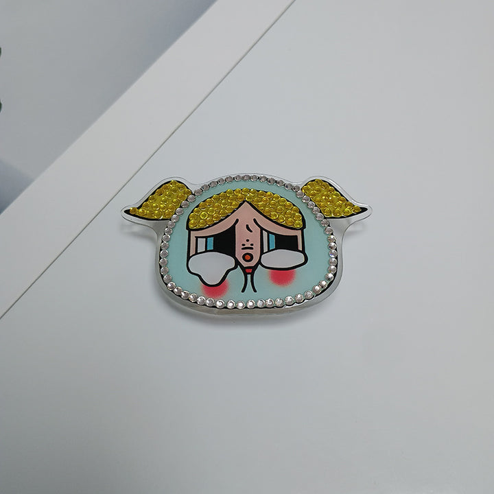 Decorative Rhinestone Character Brooch Stornfield