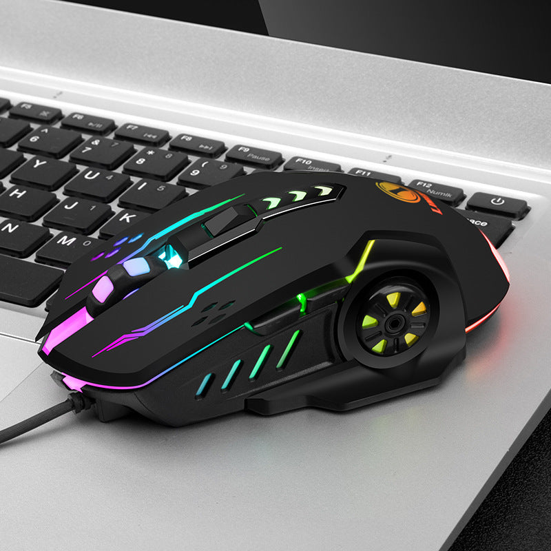 Men's High-Precision RGB Wired Gaming Mouse with Customizable Features Stornfield