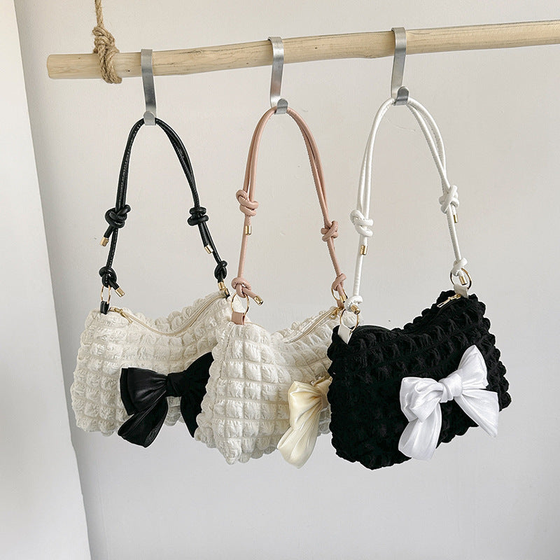 WoBow-Embellished Textured Handbag Stornfield