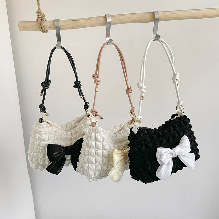 WoBow-Embellished Textured Handbag Stornfield