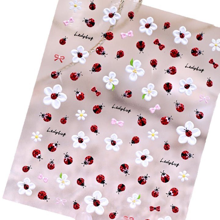 Bee-Themed Nail Art Sticker Set