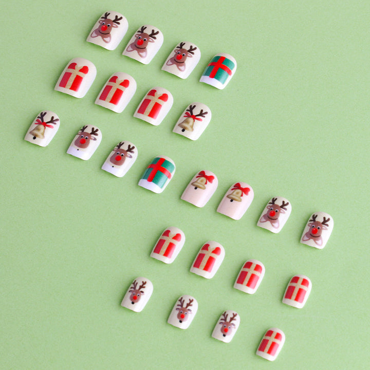 Whimsical Holiday-Themed Press-On Nails Stornfield