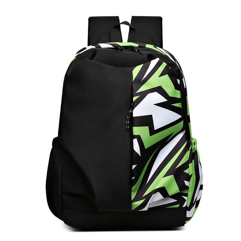 Geometric Print Durable Backpack Stornfield