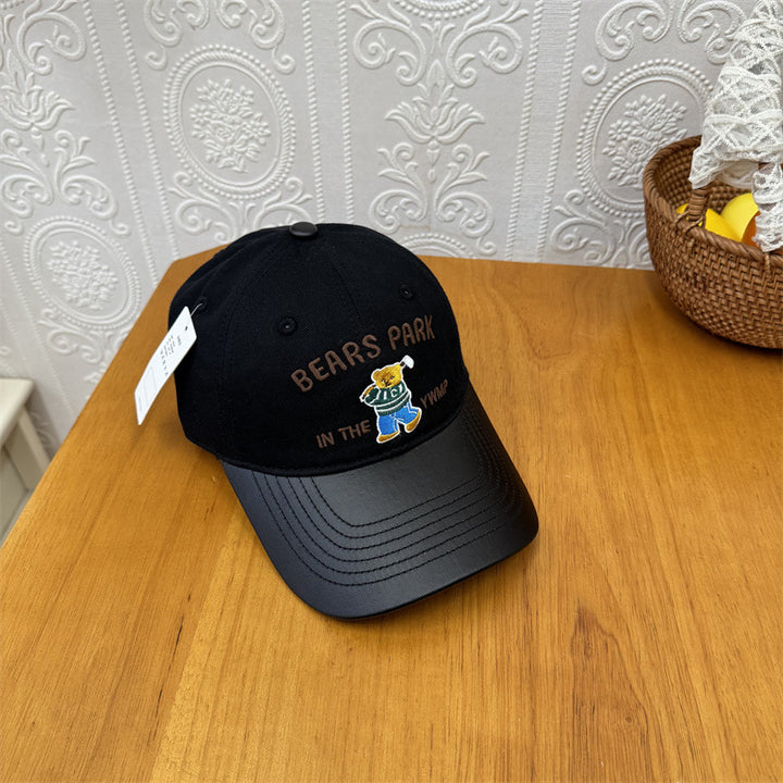Unisex Embroidered Playful Bear-Themed Cap Stornfield