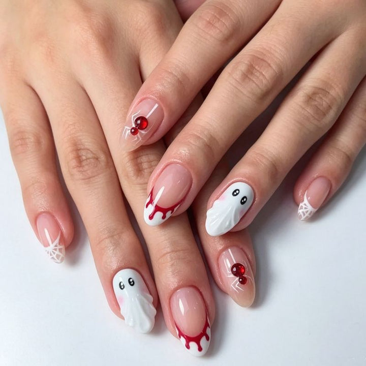 Halloween-Themed Press-On Nail Art Set Stornfield