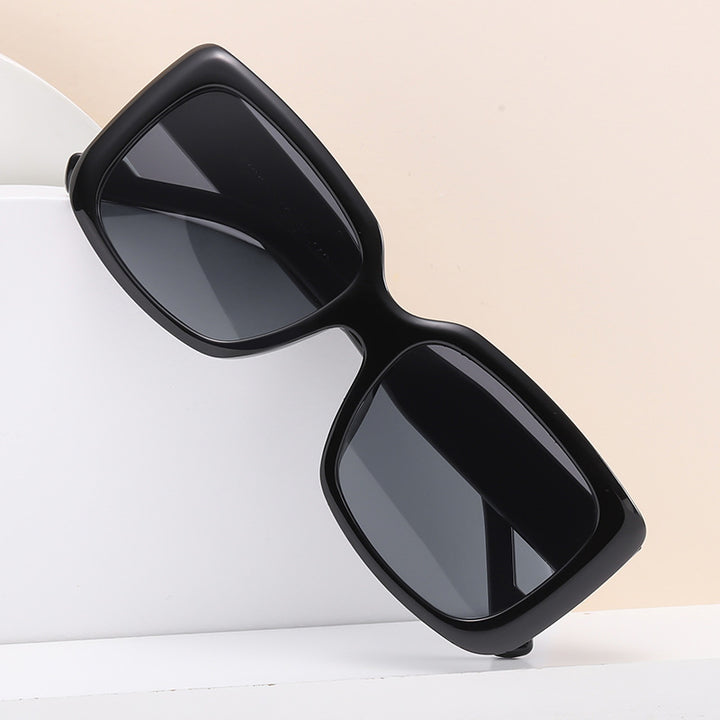 Women's fashionable square sunglasses with transparent frame and innovative design Stornfield