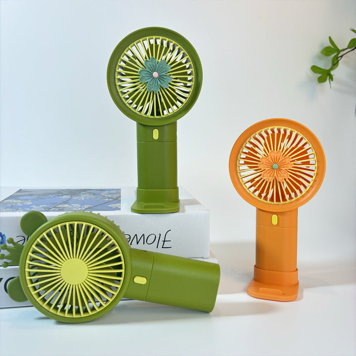 Ladies Portable Handheld Fan with Creative Flower Design Stornfield