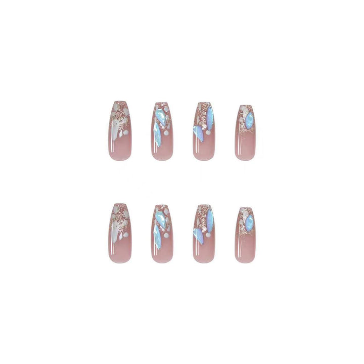 Artificial nails with stylish floral accents Stornfield